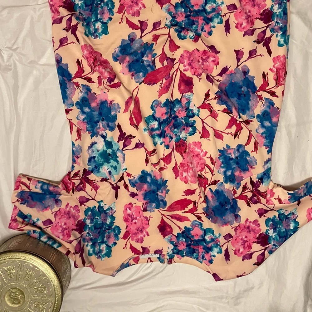 Plus size floral dress